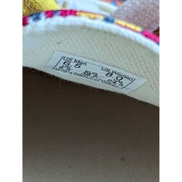 Vans Custom Culture African Kente Print Sneakers Size 8.5 Mens / 10 Womens - Picture 3 of 4